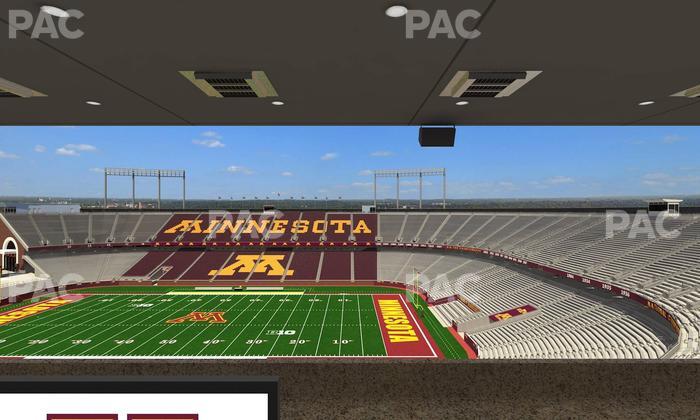 Huntington Bank Stadium - Section Loge Box 6 Upper Seat View