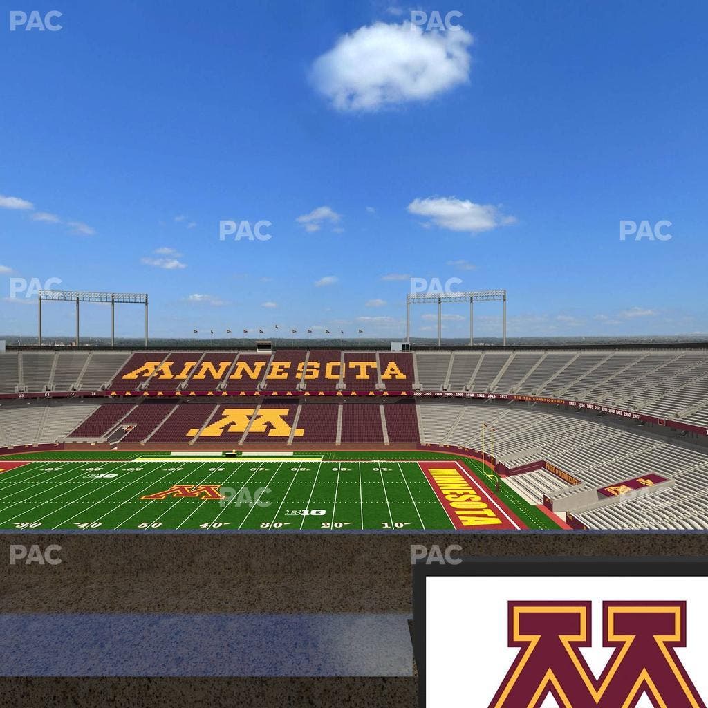 Huntington Bank Stadium - Section Loge Box 7 Lower Seat View