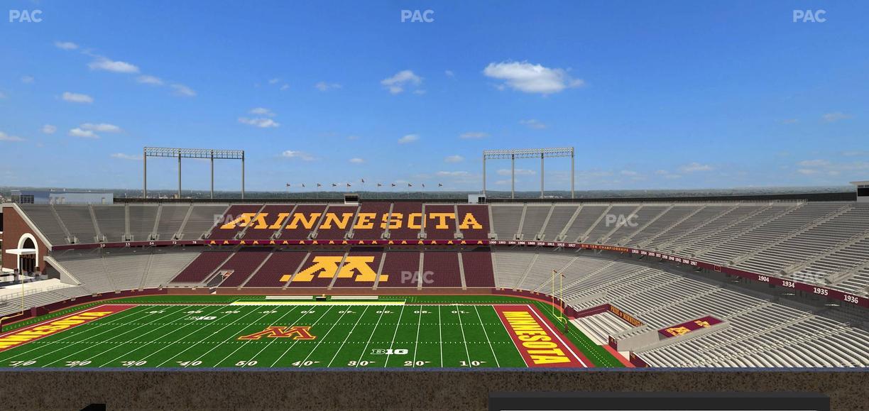 Huntington Bank Stadium - Section Loge Box 7 Lower Seat View