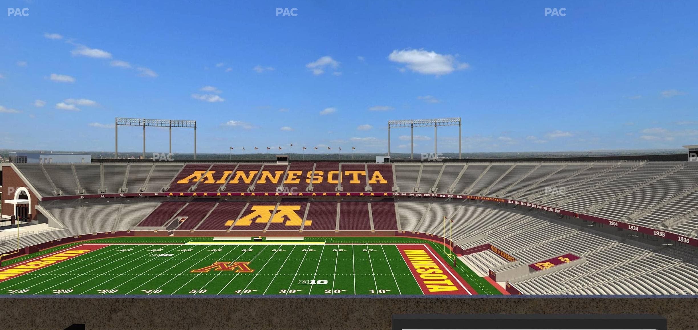 Huntington Bank Stadium - Section Loge Box 7 Lower Seat View