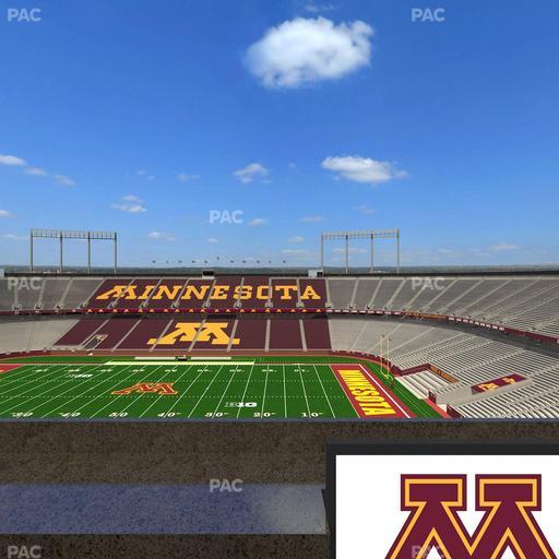 Huntington Bank Stadium - Section Loge Box 7 Lower Seat View