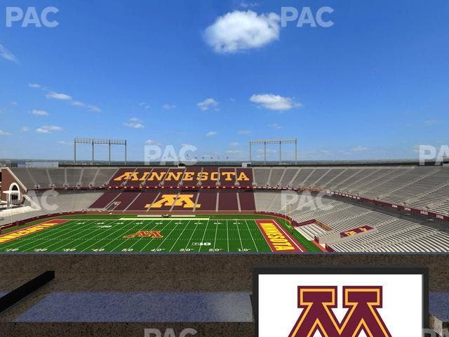 Huntington Bank Stadium - Section Loge Box 7 Lower Seat View