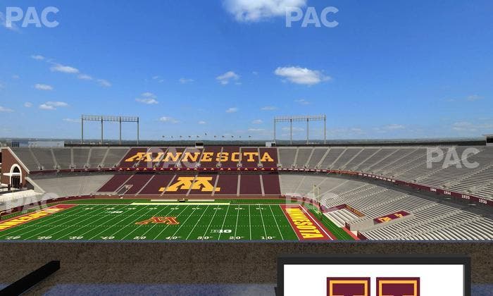 Huntington Bank Stadium - Section Loge Box 7 Lower Seat View