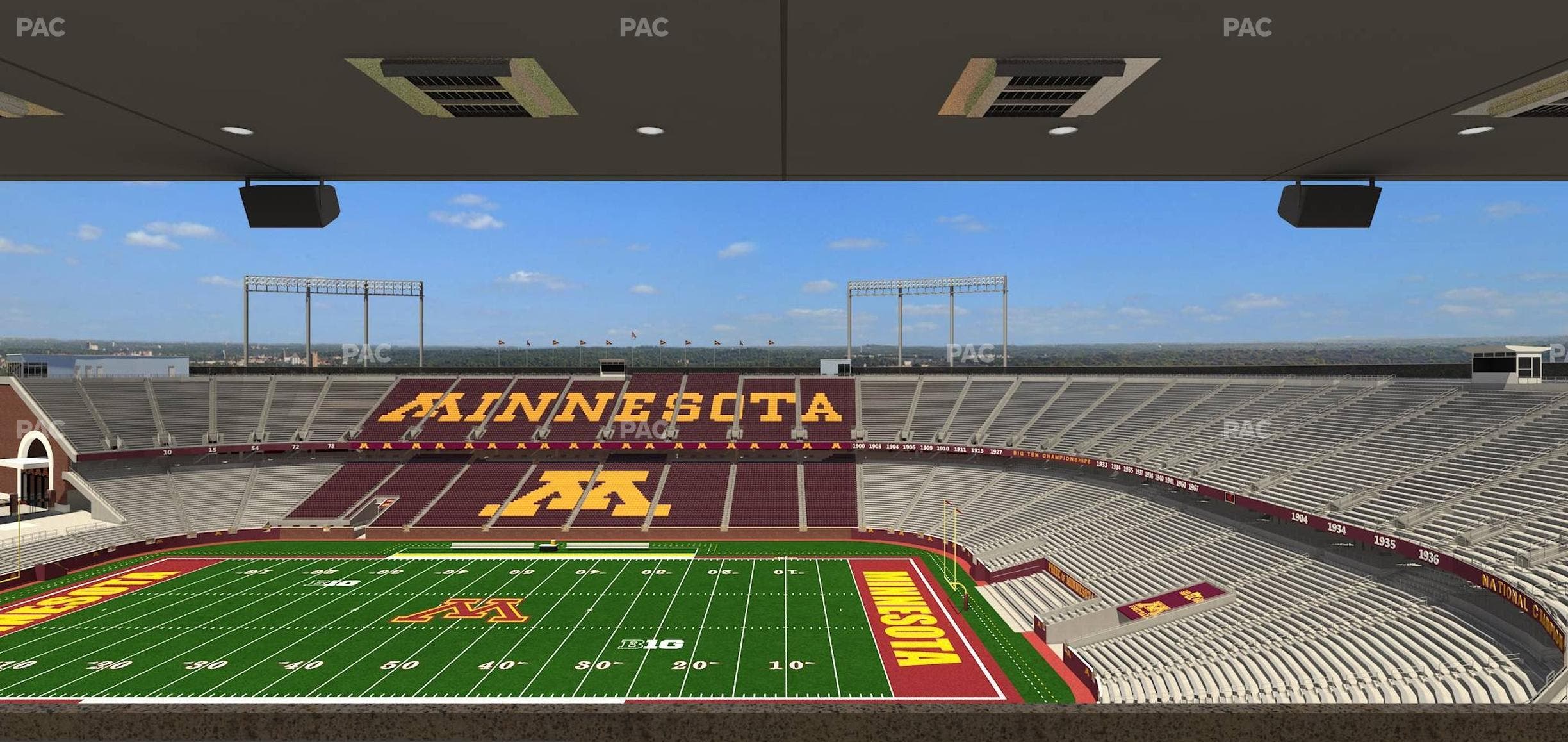 Huntington Bank Stadium - Section Loge Box 7 Upper Seat View