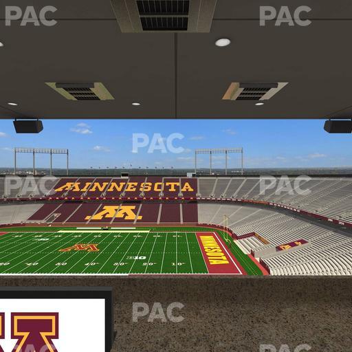 Huntington Bank Stadium - Section Loge Box 7 Upper Seat View