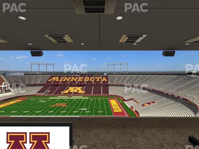 Huntington Bank Stadium - Section Loge Box 7 Upper Seat View