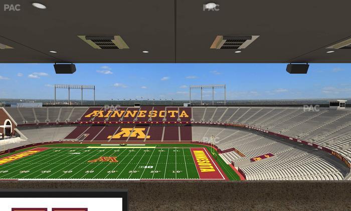 Huntington Bank Stadium - Section Loge Box 7 Upper Seat View