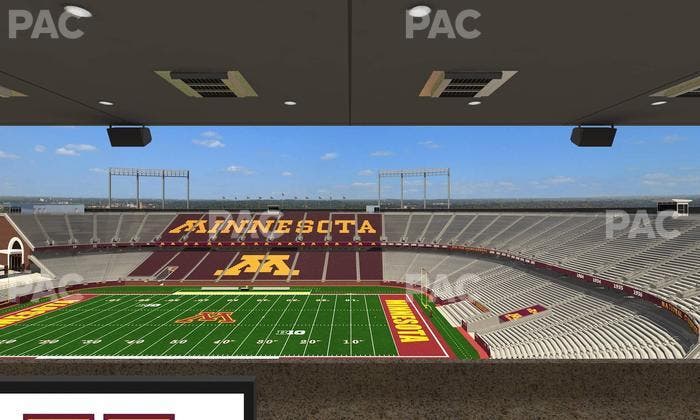 Huntington Bank Stadium - Section Loge Box 7 Upper Seat View