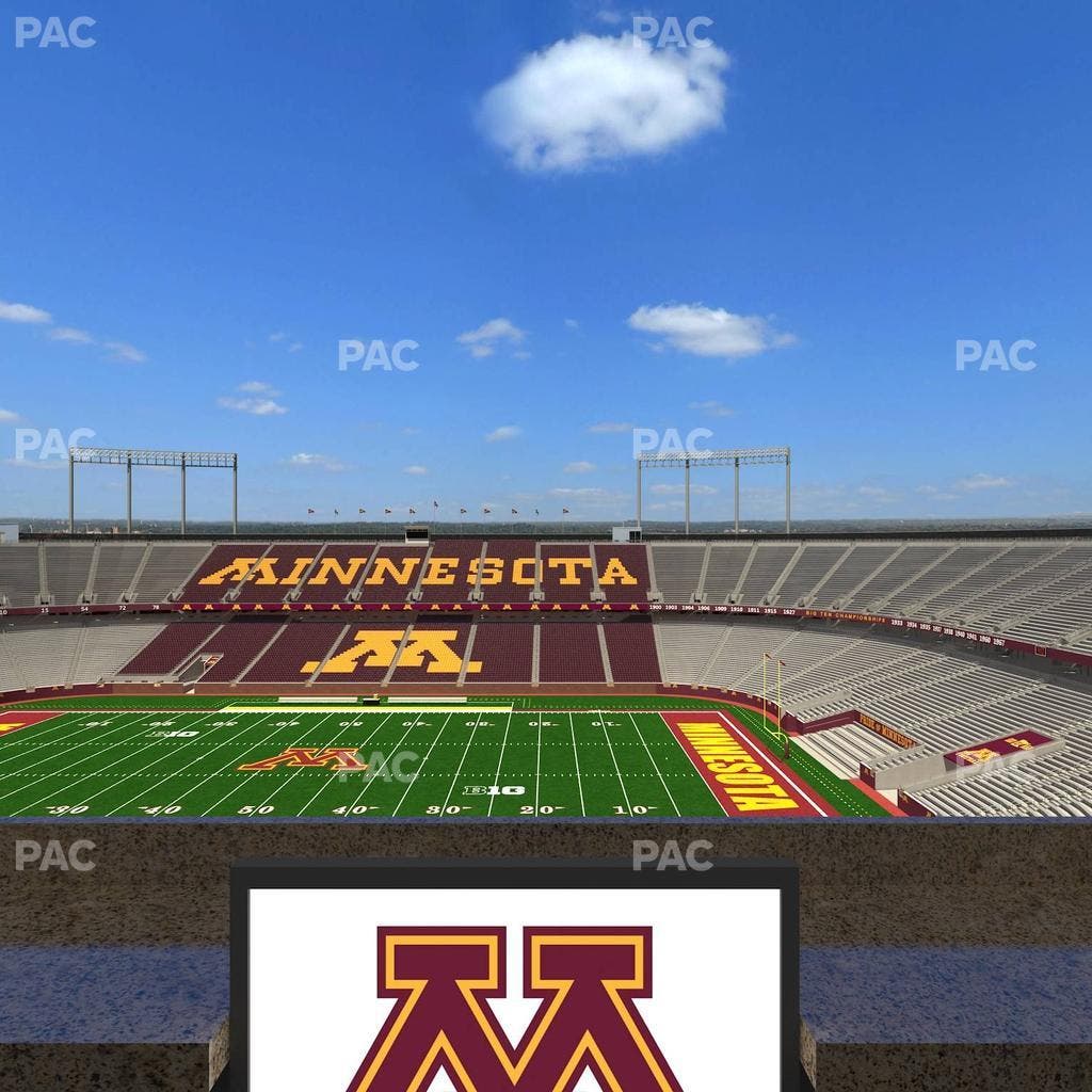 Huntington Bank Stadium - Section Loge Box 8 Lower Seat View