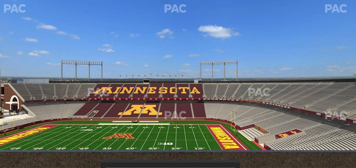 Huntington Bank Stadium - Section Loge Box 8 Lower Seat View