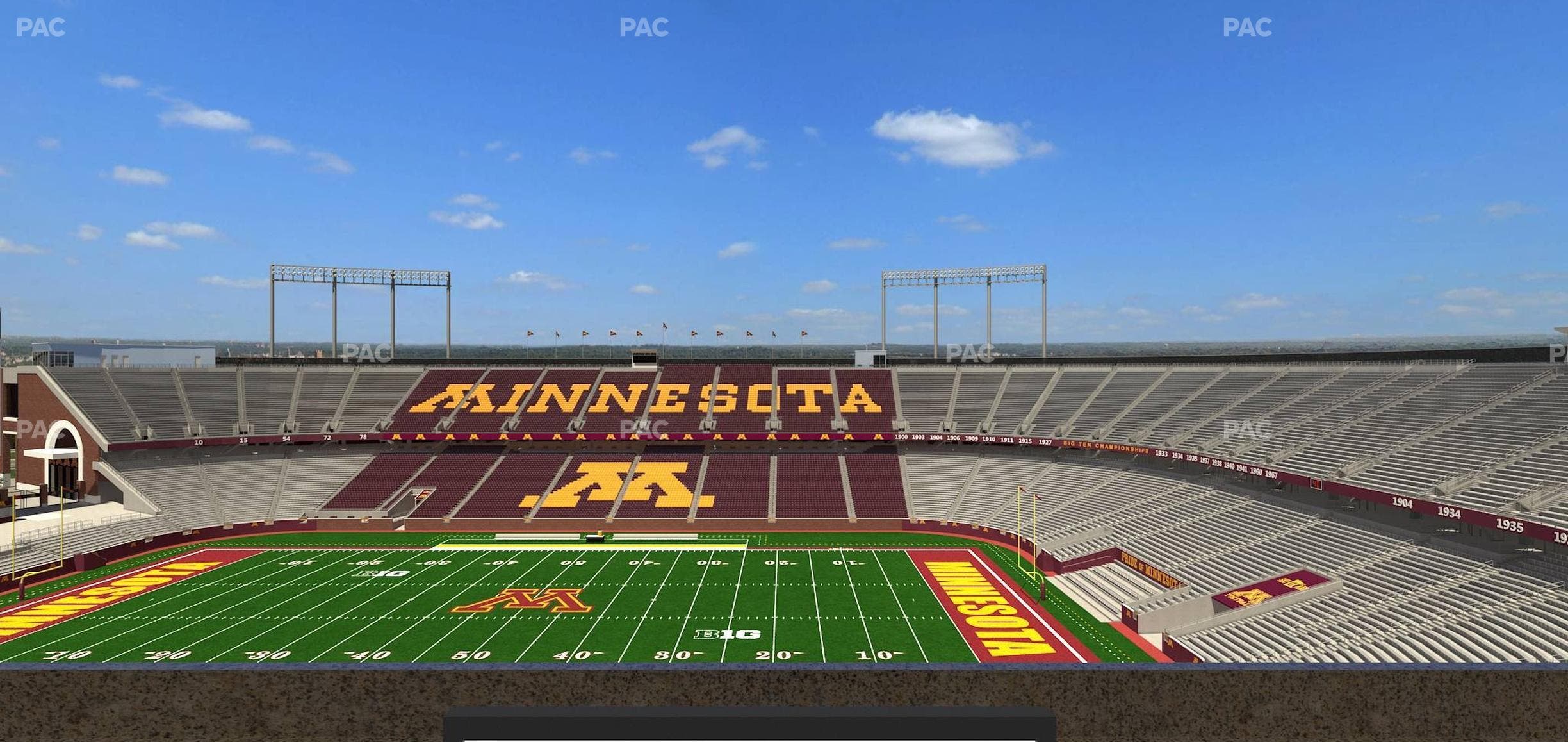 Huntington Bank Stadium - Section Loge Box 8 Lower Seat View
