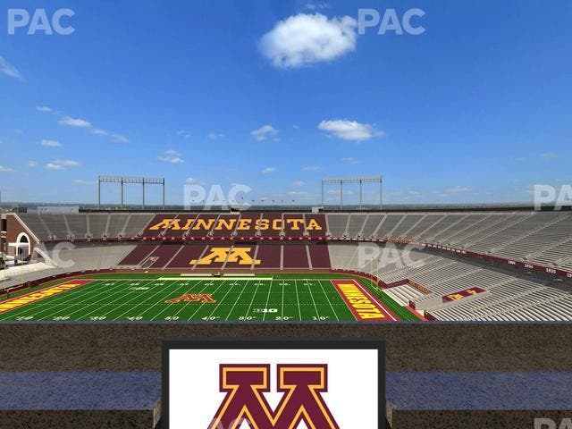Huntington Bank Stadium - Section Loge Box 8 Lower Seat View