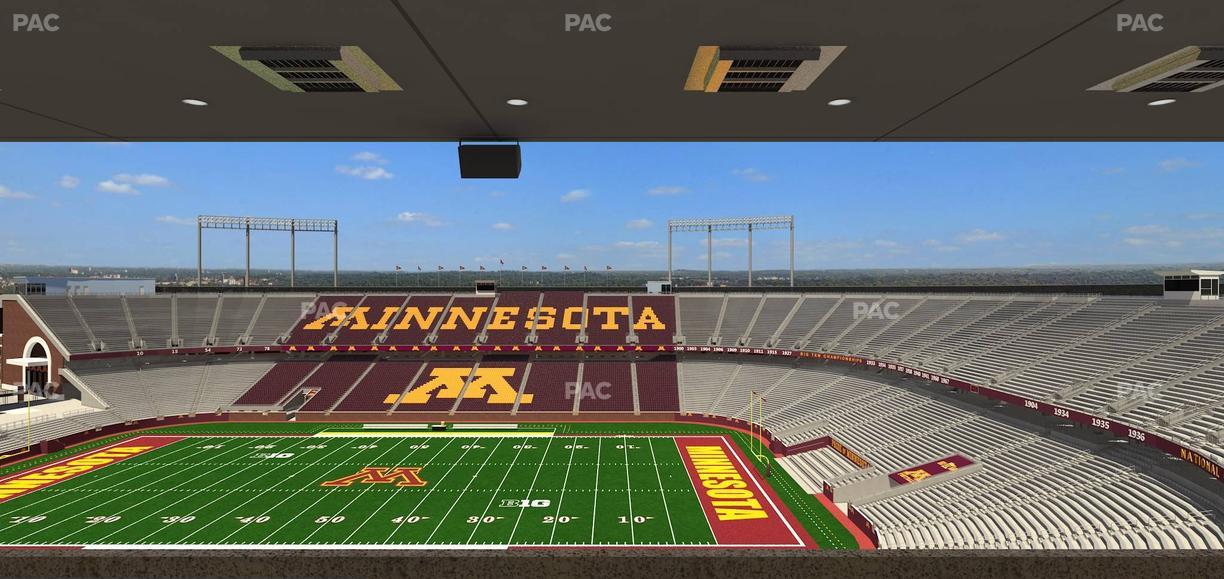 Huntington Bank Stadium - Section Loge Box 8 Upper Seat View