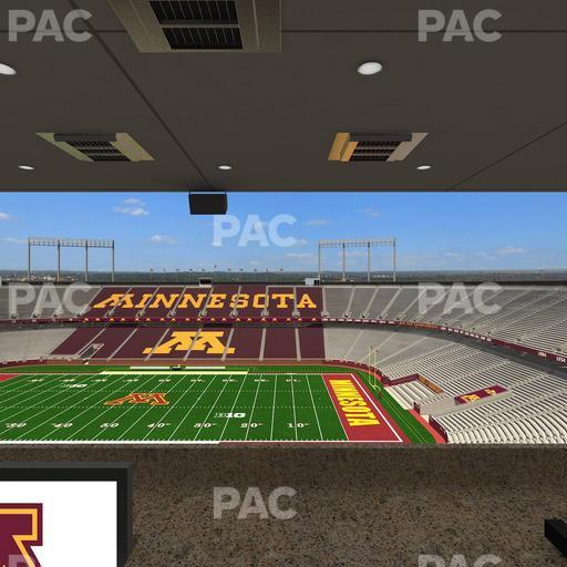 Huntington Bank Stadium - Section Loge Box 8 Upper Seat View