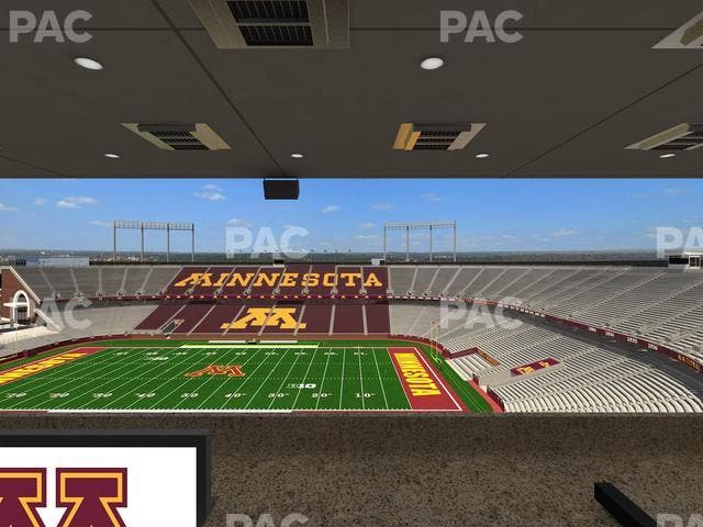 Huntington Bank Stadium - Section Loge Box 8 Upper Seat View