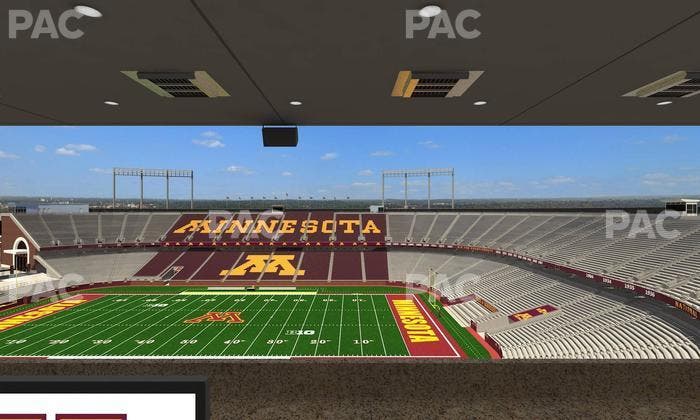 Huntington Bank Stadium - Section Loge Box 8 Upper Seat View