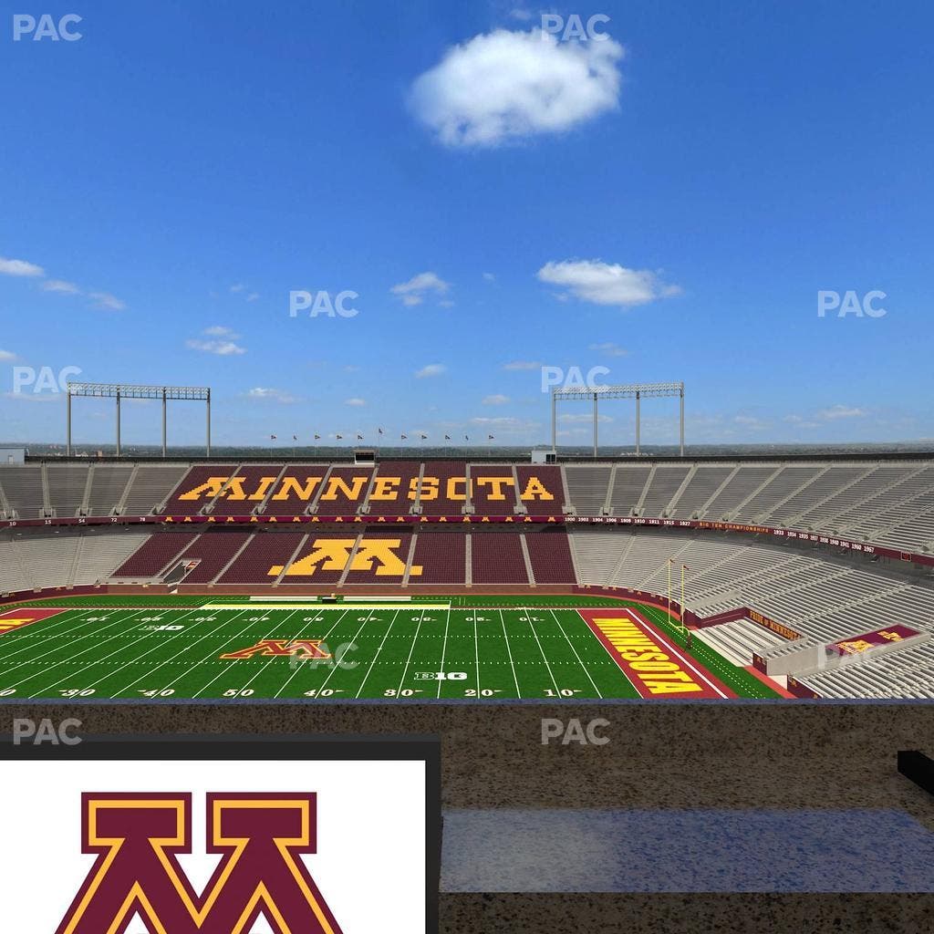 Huntington Bank Stadium - Section Loge Box 9 Lower Seat View