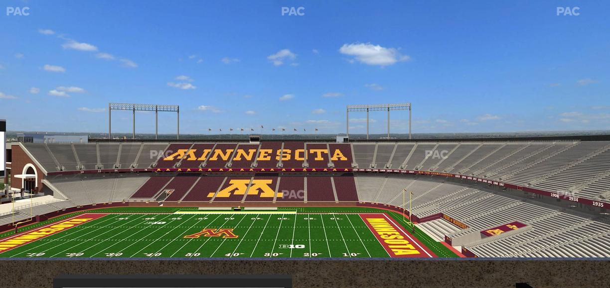 Huntington Bank Stadium - Section Loge Box 9 Lower Seat View