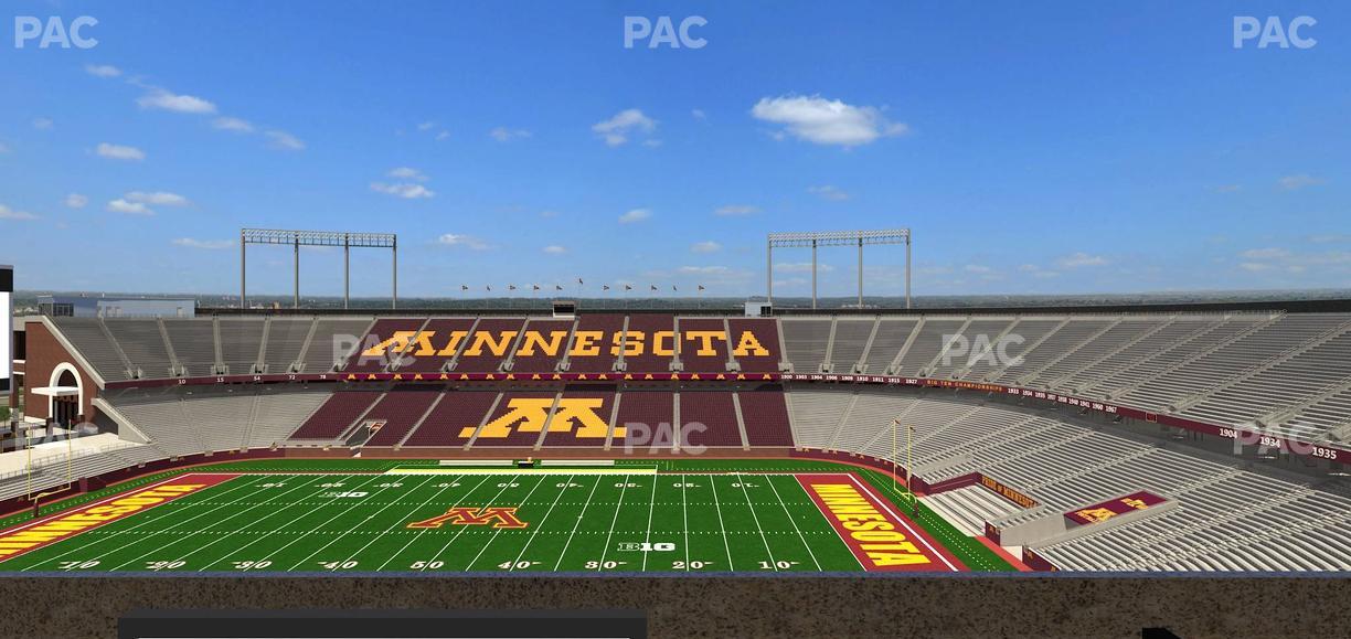 Huntington Bank Stadium - Section Loge Box 9 Lower Seat View