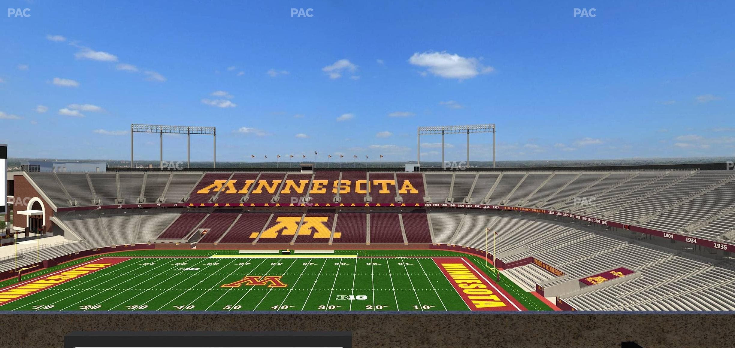 Huntington Bank Stadium - Section Loge Box 9 Lower Seat View
