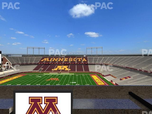 Huntington Bank Stadium - Section Loge Box 9 Lower Seat View
