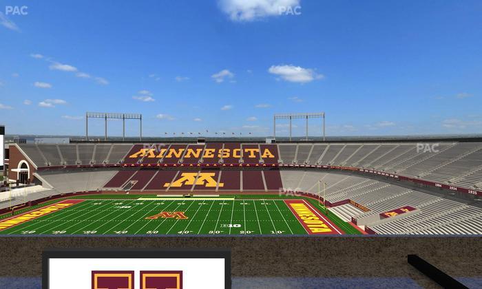 Huntington Bank Stadium - Section Loge Box 9 Lower Seat View