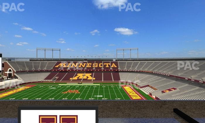 Huntington Bank Stadium - Section Loge Box 9 Lower Seat View