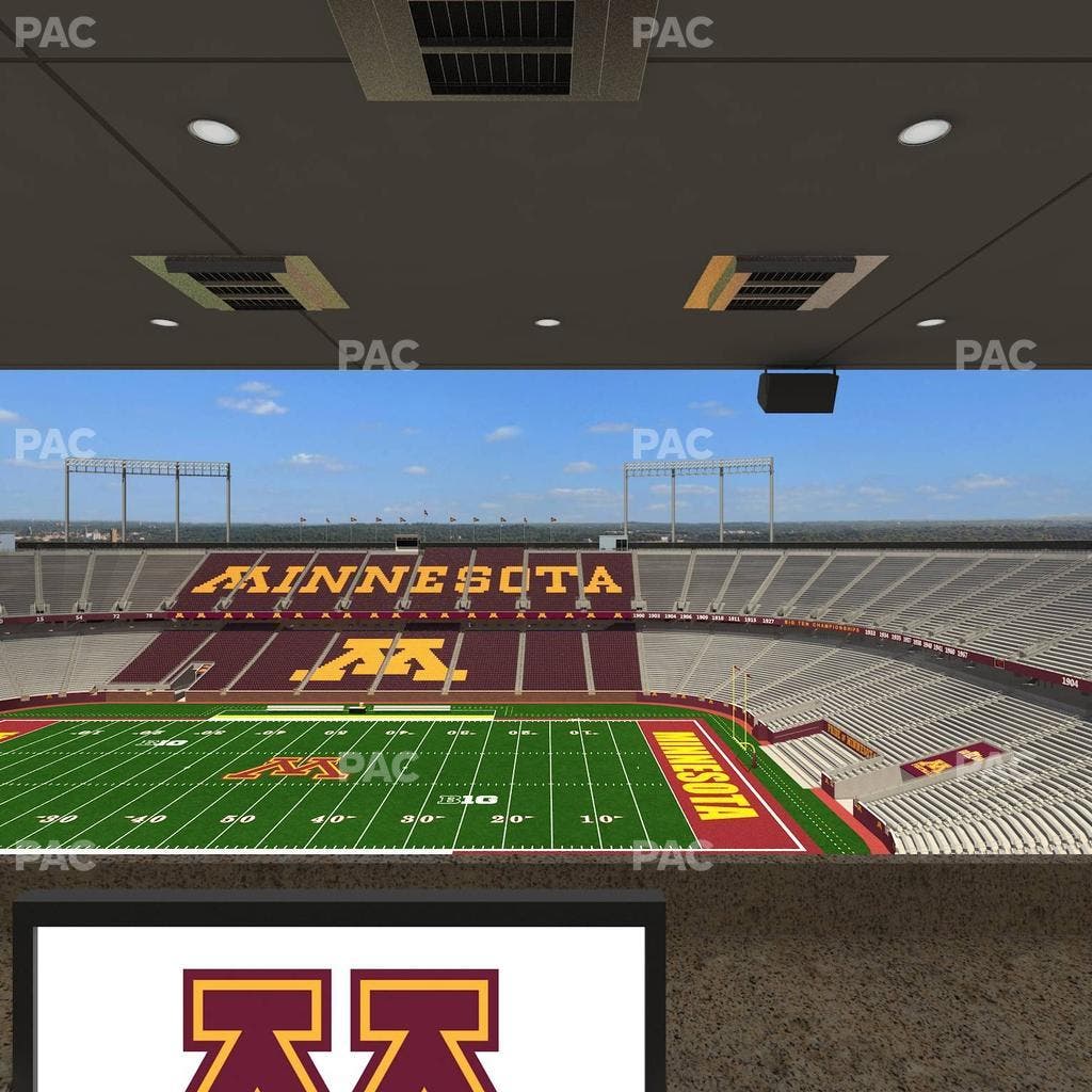 Huntington Bank Stadium - Section Loge Box 9 Upper Seat View