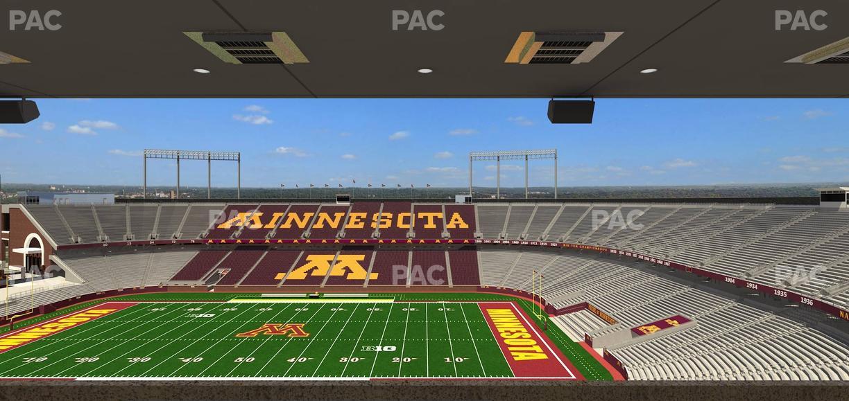 Huntington Bank Stadium - Section Loge Box 9 Upper Seat View