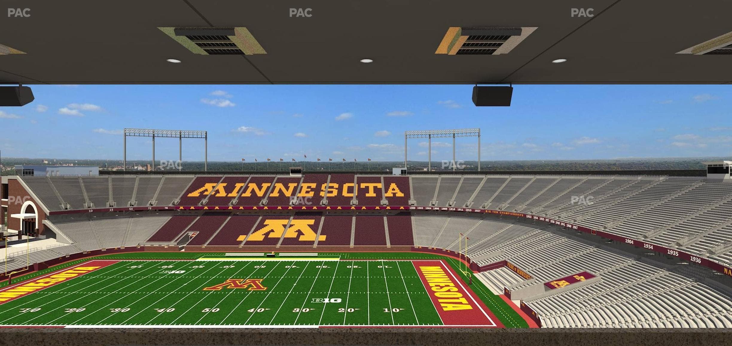 Huntington Bank Stadium - Section Loge Box 9 Upper Seat View