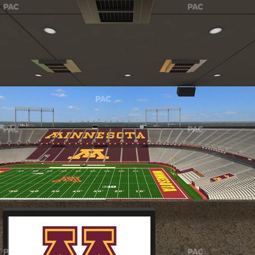 Huntington Bank Stadium - Section Loge Box 9 Upper Seat View