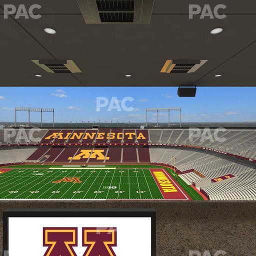 Huntington Bank Stadium - Section Loge Box 9 Upper Seat View