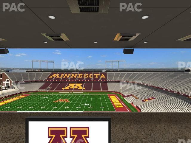 Huntington Bank Stadium - Section Loge Box 9 Upper Seat View