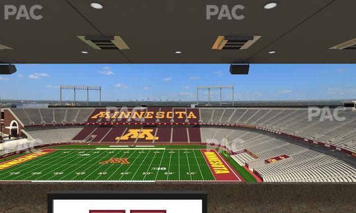 Huntington Bank Stadium - Section Loge Box 9 Upper Seat View