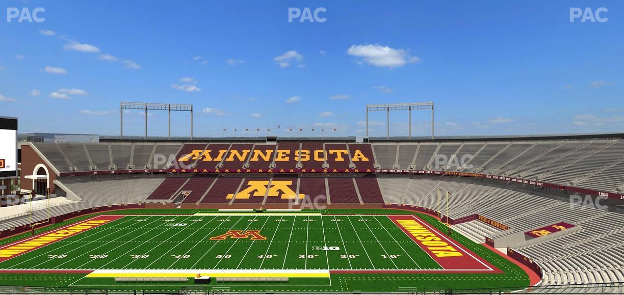 Huntington Bank Stadium - Section Outdoor Club 1 Seat View