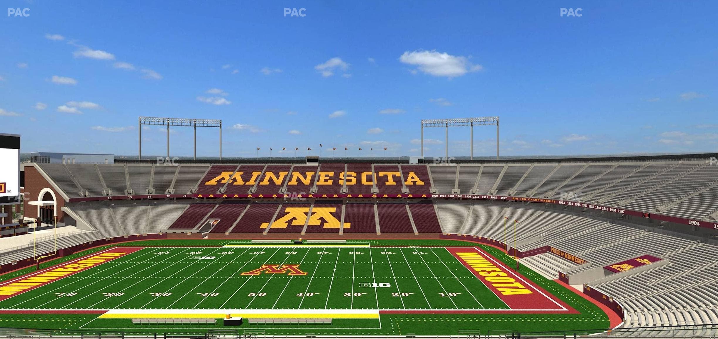 Huntington Bank Stadium - Section Outdoor Club 1 Seat View