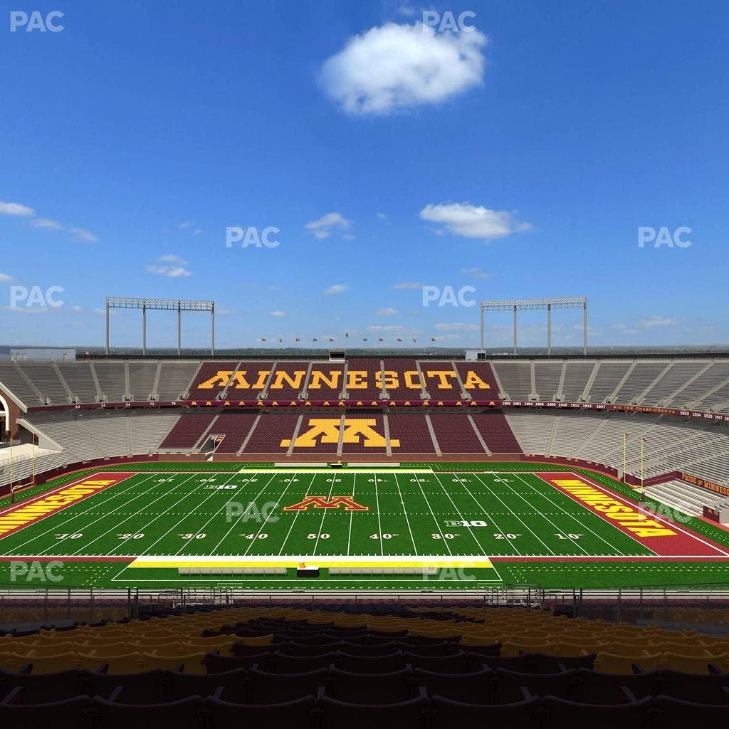 Huntington Bank Stadium - Section Outdoor Club 2 Seat View