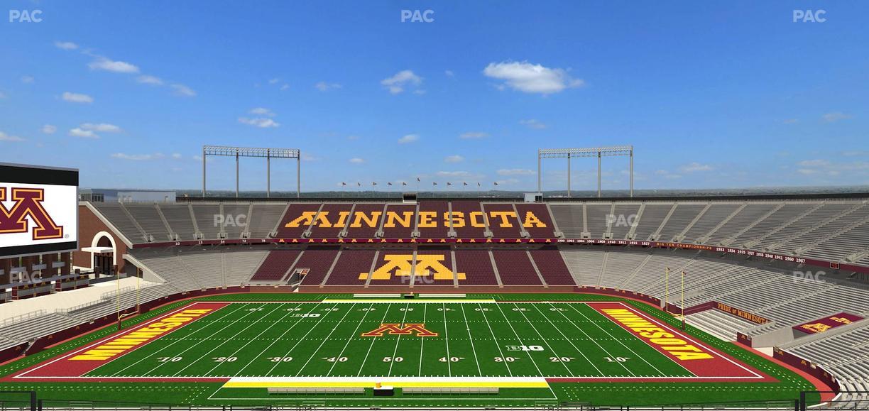 Huntington Bank Stadium - Section Outdoor Club 2 Seat View