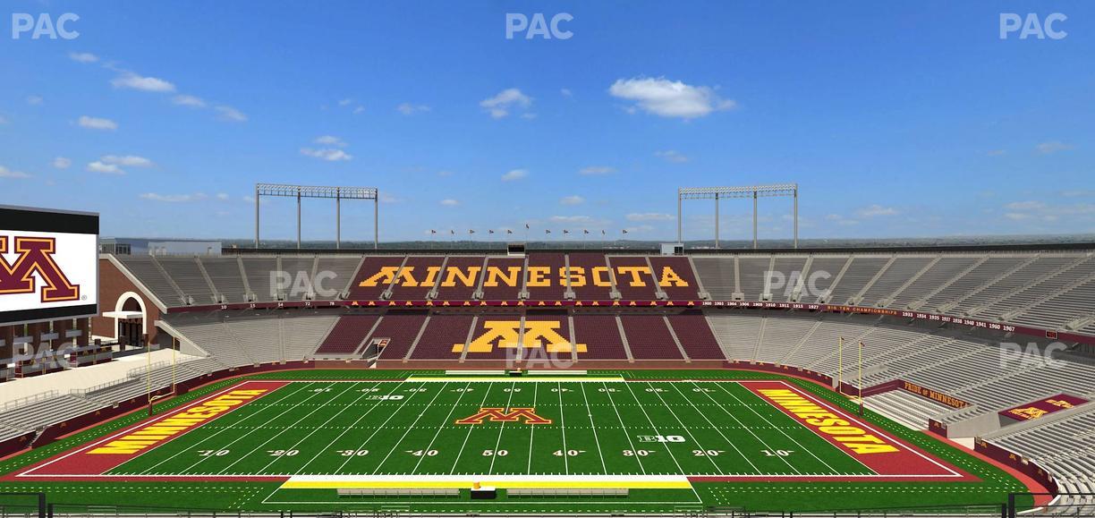 Huntington Bank Stadium - Section Outdoor Club 2 Seat View