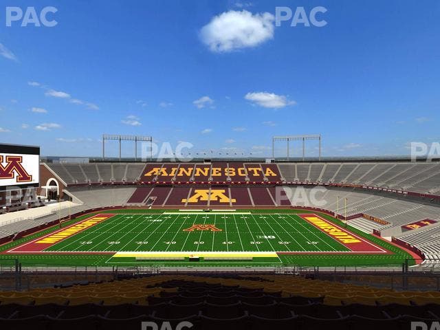 Huntington Bank Stadium - Section Outdoor Club 2 Seat View