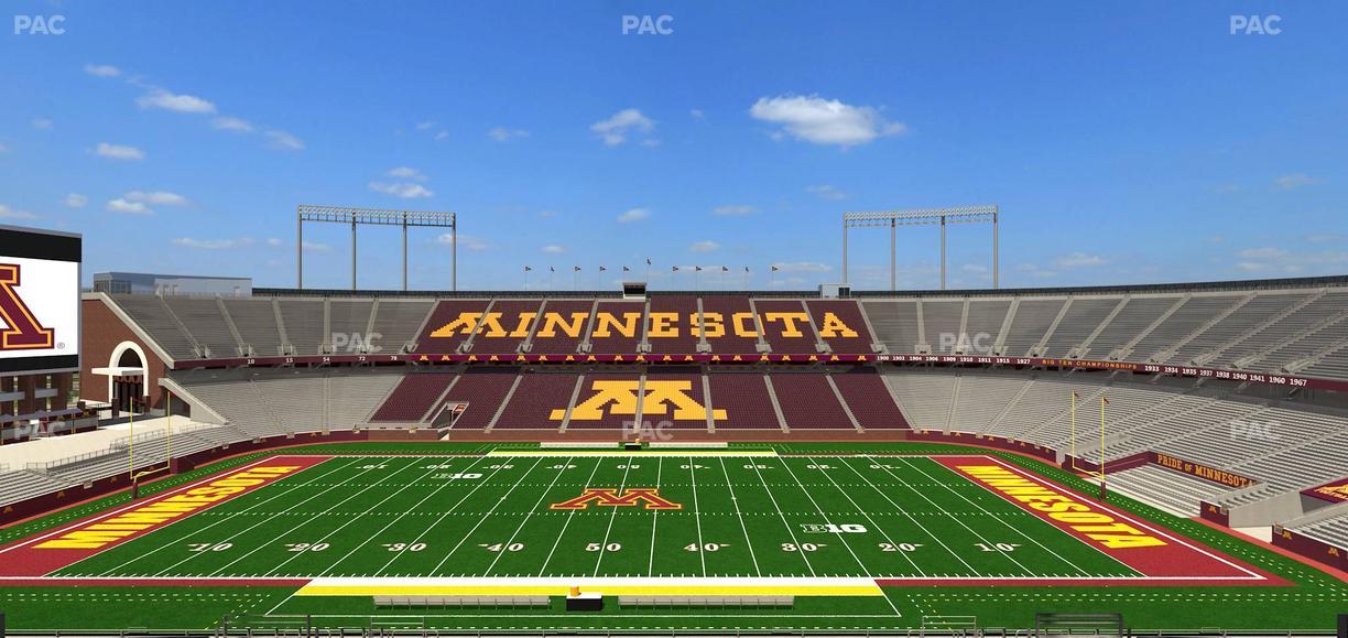 Huntington Bank Stadium - Section Outdoor Club 2 Seat View