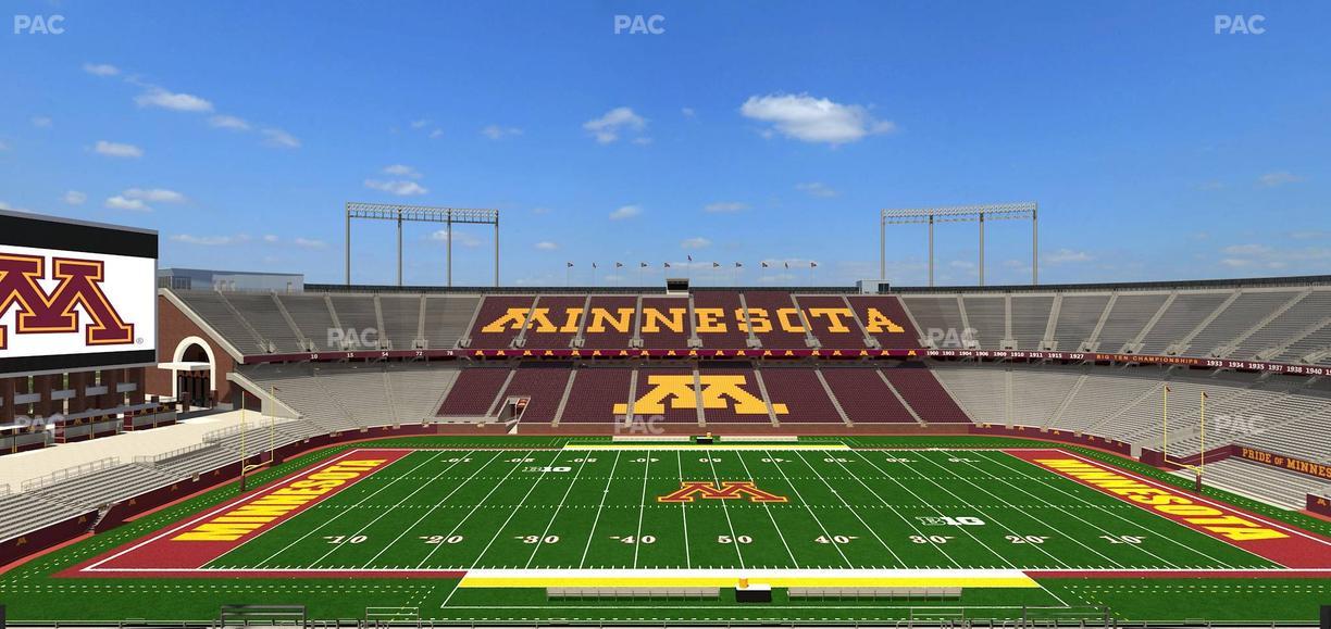 Huntington Bank Stadium - Section Outdoor Club 3 Seat View