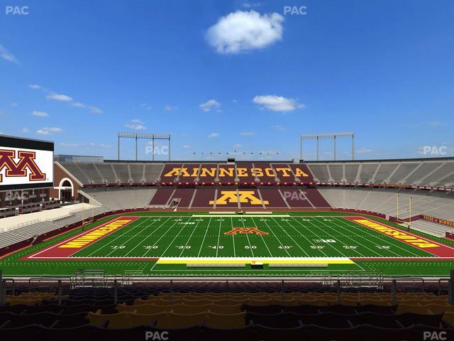 Huntington Bank Stadium - Section Outdoor Club 3 Seat View