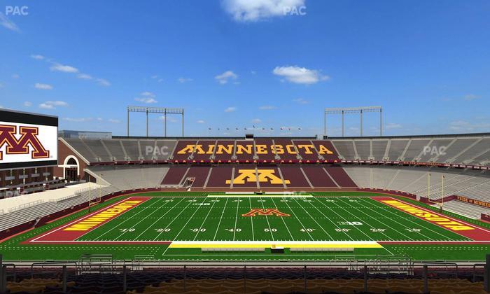 Huntington Bank Stadium - Section Outdoor Club 3 Seat View