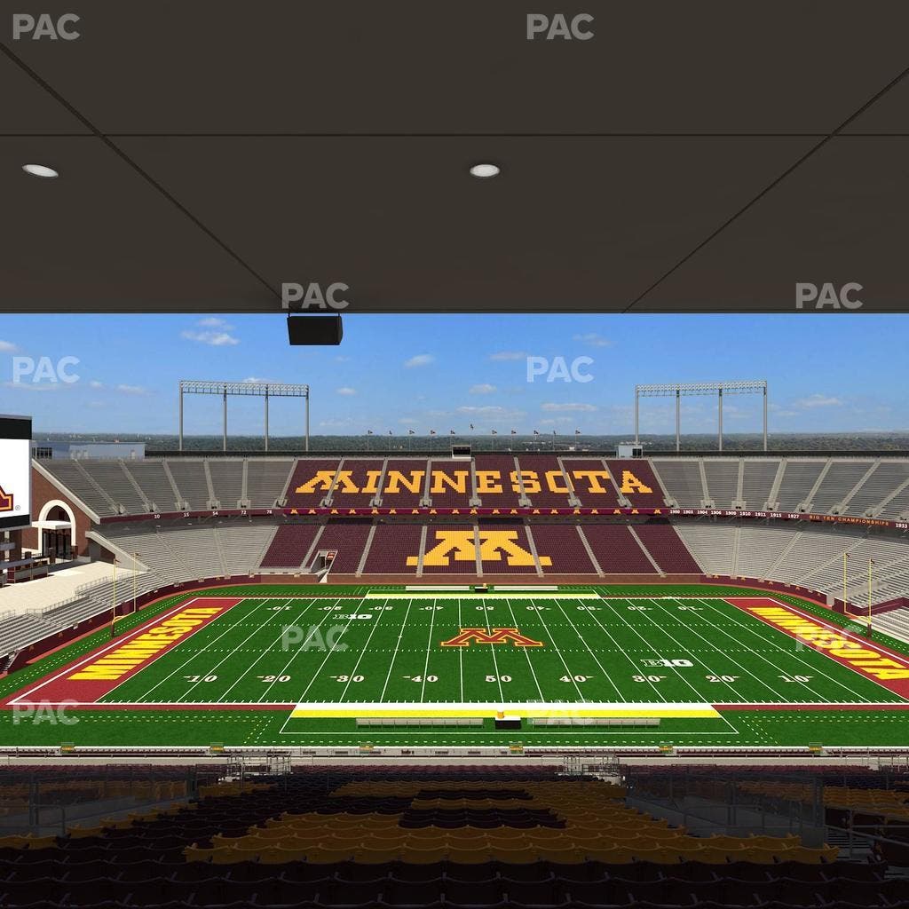 Huntington Bank Stadium - Section Outdoor Club 3 Seat View