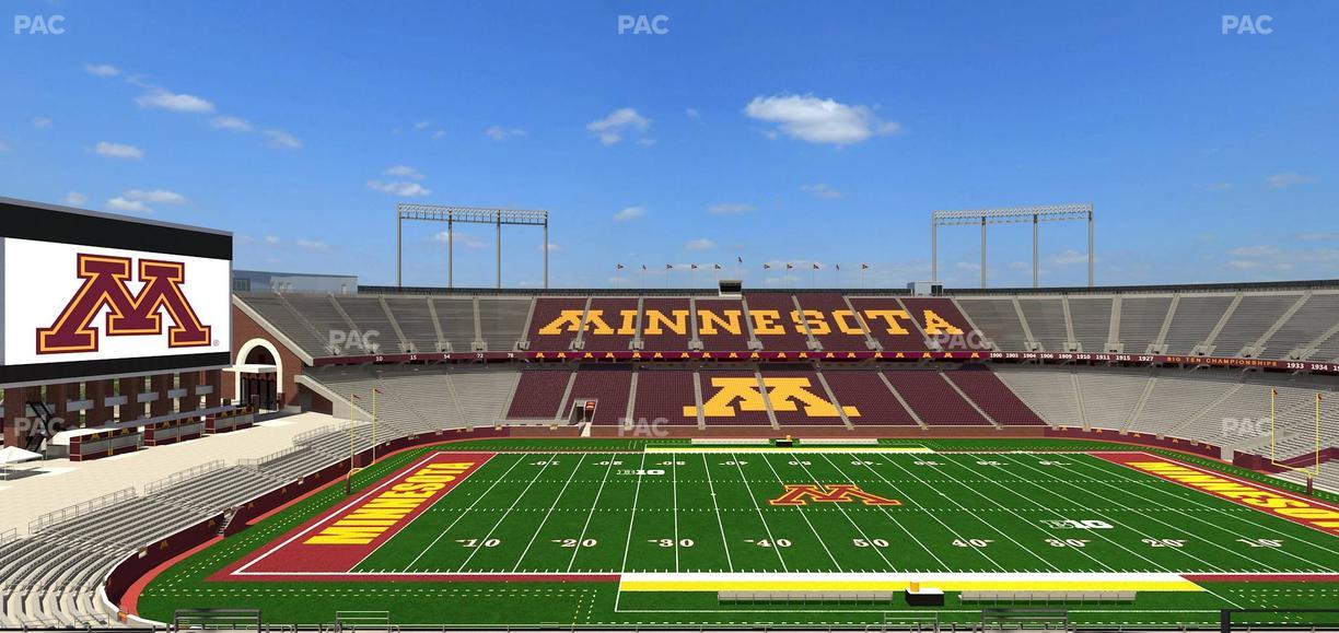 Huntington Bank Stadium - Section Outdoor Club 4 Seat View