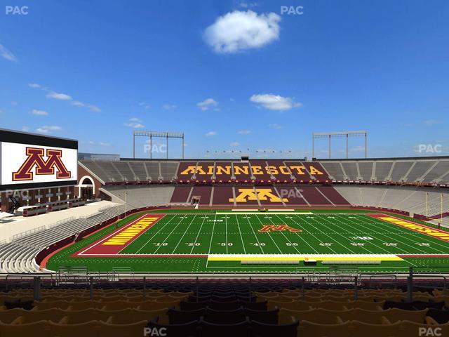 Huntington Bank Stadium - Section Outdoor Club 4 Seat View