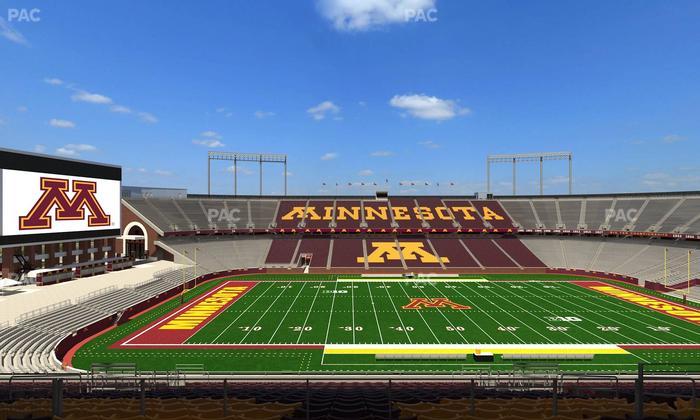 Huntington Bank Stadium - Section Outdoor Club 4 Seat View