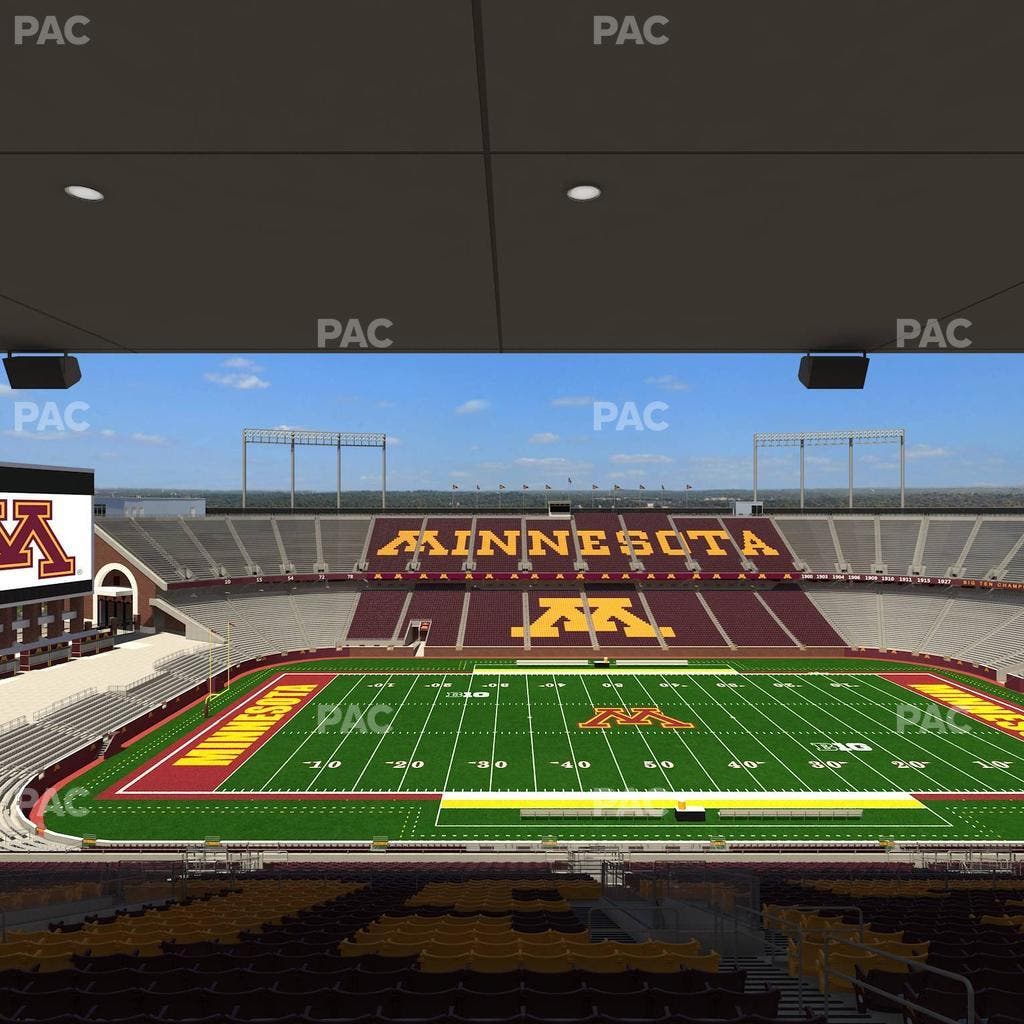 Huntington Bank Stadium - Section Outdoor Club 4 Seat View
