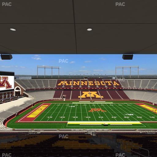 Huntington Bank Stadium - Section Outdoor Club 4 Seat View